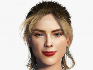 Amber Heard 3D Rigged model ready for animation 3Dモデル