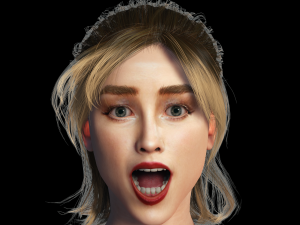 Amber Heard 3D Rigged model ready for animation 3Dモデル