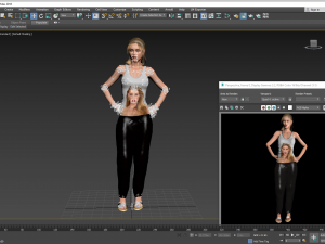 Amber Heard 3D Rigged model ready for animation 3Dモデル