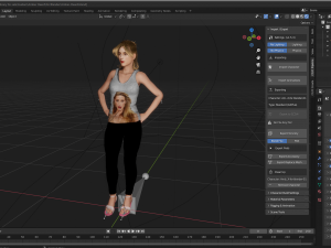 Amber Heard 3D Rigged model ready for animation 3Dモデル