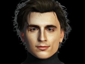 Timothee Chalamet 3D Rigged model ready for animation 3D-Modell