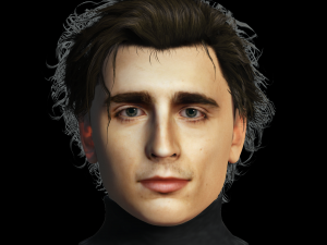 Timothee Chalamet 3D Rigged model ready for animation 3D-Modell