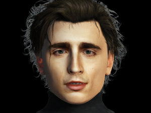 Timothee Chalamet 3D Rigged model ready for animation 3D-Modell