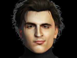 Timothee Chalamet 3D Rigged model ready for animation 3D-Modell