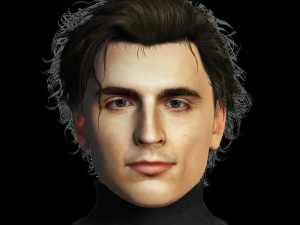 Timothee Chalamet 3D Rigged model ready for animation 3D-Modell