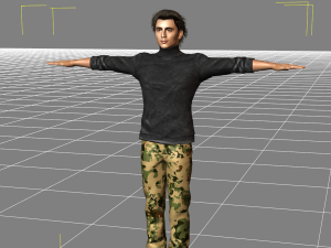 Timothee Chalamet 3D Rigged model ready for animation 3D-Modell