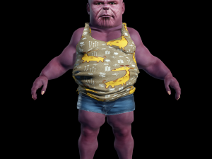 Mr Z Family 3D Rigged 3 model ready for animation 3D 模型