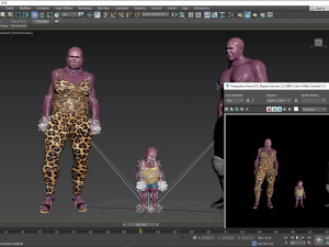 Mr Z Family 3D Rigged 3 model ready for animation 3D 模型