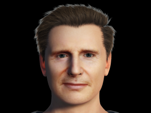 Liam Neeson 3D Rigged model ready for animation 3D Model