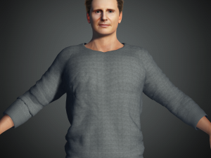 Liam Neeson 3D Rigged model ready for animation 3D 모델