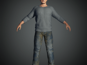 Liam Neeson 3D Rigged model ready for animation 3D 모델