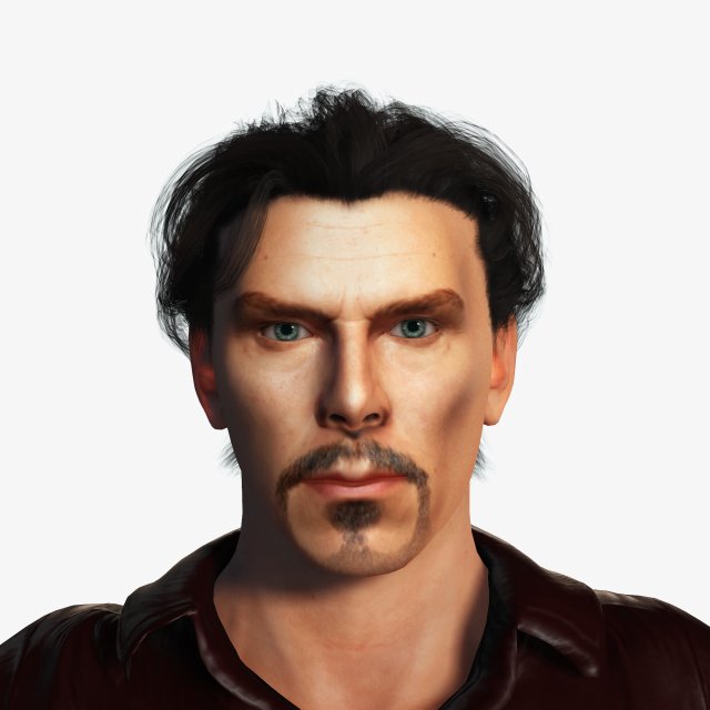 Benedict Cumberbatch 2 3D Rigged model ready for animation 3D Model .c4d .max .obj .3ds .fbx .stl .blend 