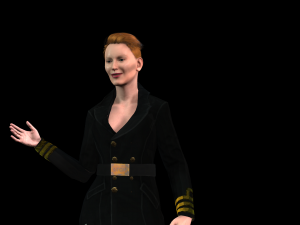 Tilda Swinton 2 3D Rigged model ready for animation 3D Model