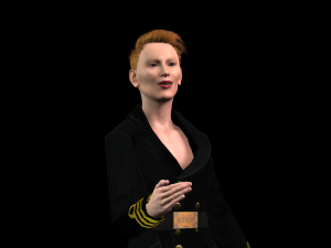 Tilda Swinton 2 3D Rigged model ready for animation 3D Model