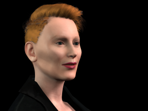 Tilda Swinton 2 3D Rigged model ready for animation 3D Model