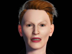 Tilda Swinton 2 3D Rigged model ready for animation 3D Model