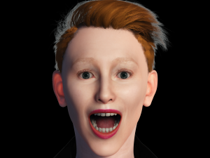 Tilda Swinton 2 3D Rigged model ready for animation 3D Model