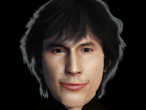 Adam Driver 3D Rigged model ready for animation 3Dモデル