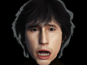 Adam Driver 3D Rigged model ready for animation 3Dモデル