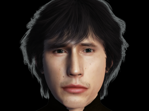 Adam Driver 3D Rigged model ready for animation 3Dモデル