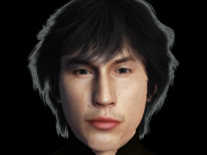 Adam Driver 3D Rigged model ready for animation 3Dモデル