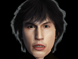 Adam Driver 3D Rigged model ready for animation 3Dモデル
