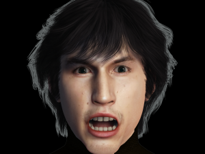Adam Driver 3D Rigged model ready for animation 3Dモデル
