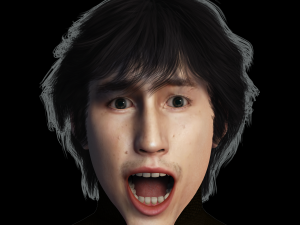 Adam Driver 3D Rigged model ready for animation 3Dモデル
