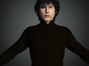 Adam Driver 3D Rigged model ready for animation 3Dモデル
