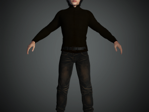 Adam Driver 3D Rigged model ready for animation 3Dモデル