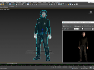 Adam Driver 3D Rigged model ready for animation 3Dモデル