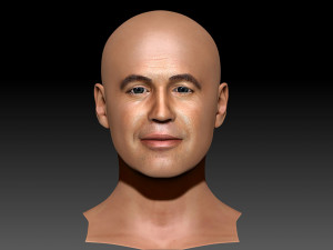 Billy Zane ZBrush 3D model only the head Modelo 3D