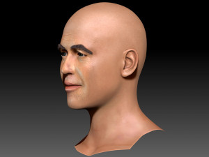 Billy Zane ZBrush 3D model only the head Modelo 3D