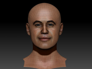 Billy Zane ZBrush 3D model only the head Modelo 3D