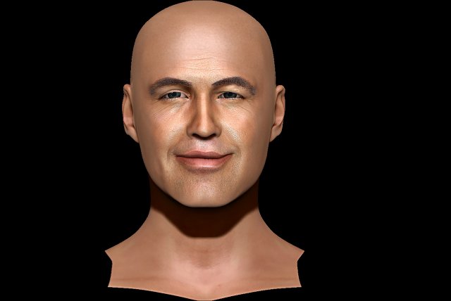 Billy Zane ZBrush 2 only the head Model 3D .c4d .max .obj .3ds .fbx .stl .blend 