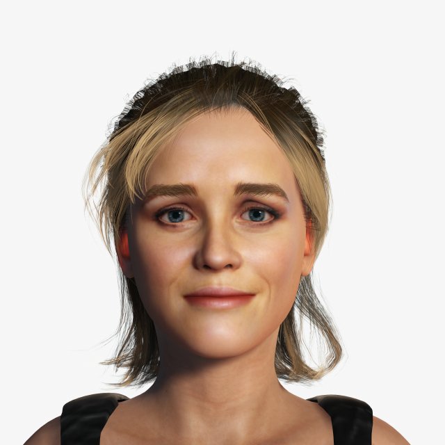 Reese Witherspoon 3D Rigged model ready for animation Modello 3D .c4d .max .obj .3ds .fbx .stl .blend 