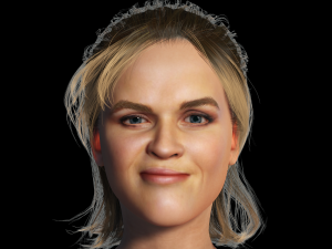 Reese Witherspoon 3D Rigged model ready for animation Modello 3D