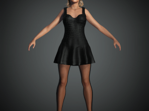 Reese Witherspoon 3D Rigged model ready for animation Modello 3D