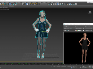 Reese Witherspoon 3D Rigged model ready for animation Modello 3D