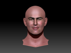 Arnold Vosloo ZBrush 2 only the head Modelo 3D
