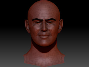 Arnold Vosloo ZBrush 2 only the head Modelo 3D