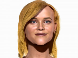 Reese Witherspoon ZBrush only the head 3D Model