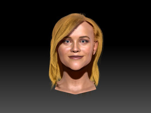 Reese Witherspoon ZBrush only the head 3D Model
