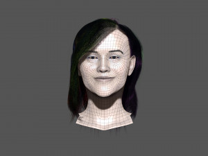 Reese Witherspoon ZBrush only the head 3D Model