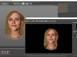 Reese Witherspoon ZBrush only the head 3D Model