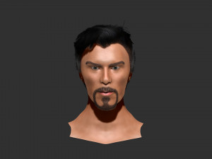 Benedict Cumberbatch ZBrush only the head 3D Модель