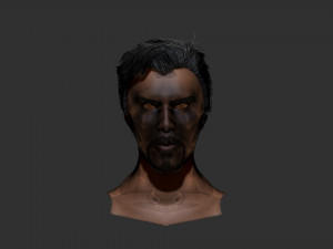 Benedict Cumberbatch ZBrush only the head 3D Модель