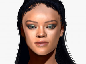 Rihanna ZBrush only the head 3D Model