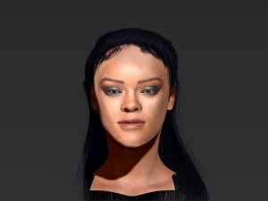 Rihanna ZBrush only the head Modelo 3D