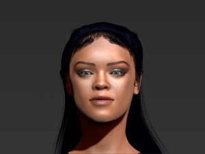 Rihanna ZBrush only the head Modelo 3D